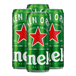 Heineken Original Beer Can 330ml 4 Pack