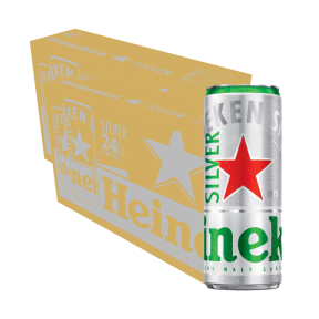 Heineken Silver Beer Can 330ml x48 (2 Cases)