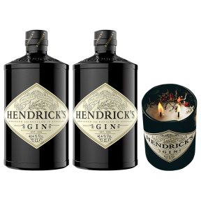 Hendrick's Gin 750ml x2 w/ FREE Hendrick's Gin Scented Candle