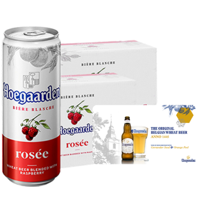 B1T1 Hoegaarden Rosee 330ml Can X 48 (2 Cases) w/ FREE 1pc. Laptop Mat