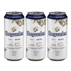 Hoegaarden White Beer 500ml Can x 3