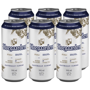 Hoegaarden White Beer 500ml Can x 6