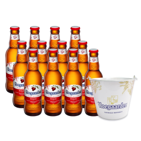 Hoegaarden Rosée Beer 248ml Bottle X 12 w/ FREE 1pc. Hoegaarden bucket