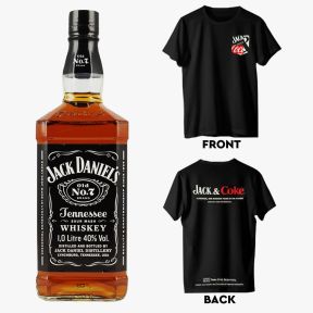Jack Daniel's Old No.7 Tennessee Whiskey 1L w/ FREE Jack & Coke Shirt