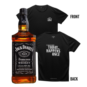 Jack Daniel's Old No.7 Tennessee Whiskey 1L w/ FREE 1pc. Drifit Shirt