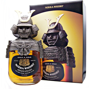 Nikka Gold & Gold Samurai Kabuto Japanese Whisky 750mL
