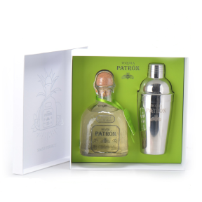 Patron Silver 750ml Gift Pack with FREE Shaker