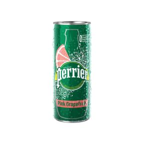 Perrier Pink Grapefruit Flavored Carbonated Mineral Water 250ml Can