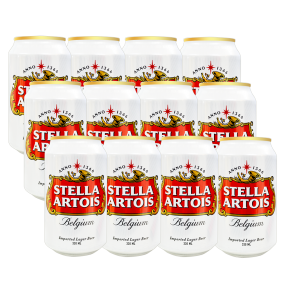  Stella Artois Beer 330ml Can x 12