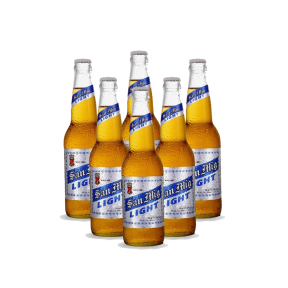 San Miguel Light Beer Bottle 330ml x6