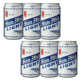 San Miguel Light Beer Can 330ml x6