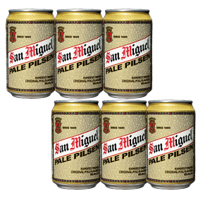 San Miguel Beer Pale Pilsen Can 330ml x6