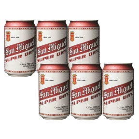 San Miguel Beer Super Dry Can 330ml x6