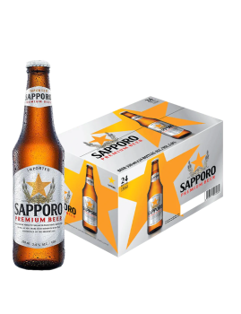 Sapporo 330ml Bottle x24 (Case)