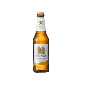 Singha Lager Beer 330ml bottle