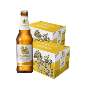 Singha Lager Beer 330ml bottle x 48 (2 cases) 