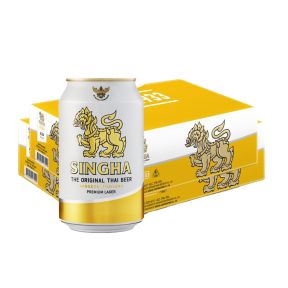 Singha Lager Beer 330ml Can x 48 (2 Cases)