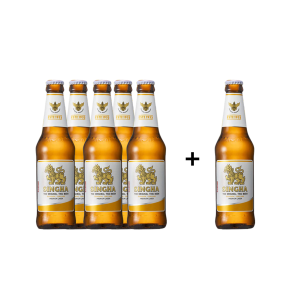 Buy 5+1 Promo: Singha Lager Beer 330ml Bottle (Total 6 Bottles)