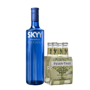 Skyy Premium American Vodka 750ml w/ FREE 4pcs. Ginger Beer