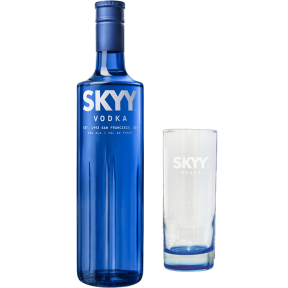 Skyy Premium American Vodka 750ml w/ FREE Skyy Vodka Hiball Glass