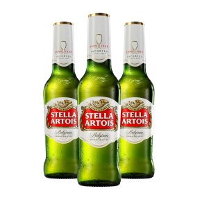 Stella Artois Beer 330ml Bottle x 3