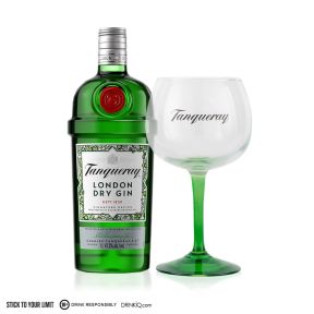 Tanqueray London Dry Gin 750ml with FREE Copa Glass 