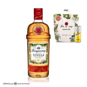 Tanqueray Flor De Sevilla Distilled Gin 1L w/ FREE 1pc. Tanqueray Summer Tote Bag  & 1pc. Schweppes Tonic Water 325ml can