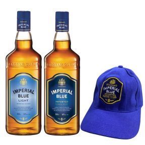 Imperial Blue Light 1L and Imperial Blue Full Strength 1L w/ FREE 1pc. Imperial Cap