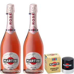 2x Martini Rose 750ml with FREE 1pc. Martini Sparkling Wine Sealer