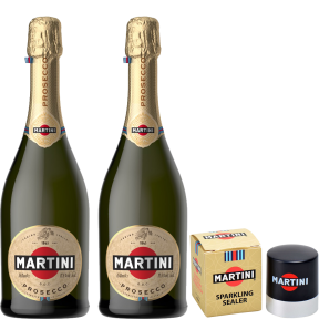 2x Martini Prosecco 750ml with FREE 1pc. Martini Sparkling Wine Sealer