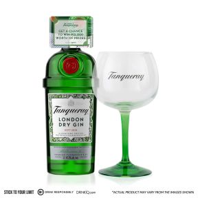 Tanqueray London Dry Gin 750ml with FREE Copa Glass 