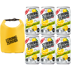 6x Strong Zero Double Grapefruit 350ml Can w/ FREE Strong Zero Yellow Dry Bag